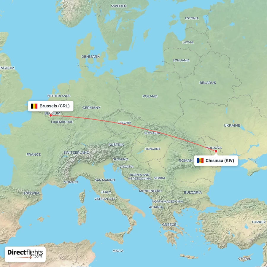 KIV - CRL route map