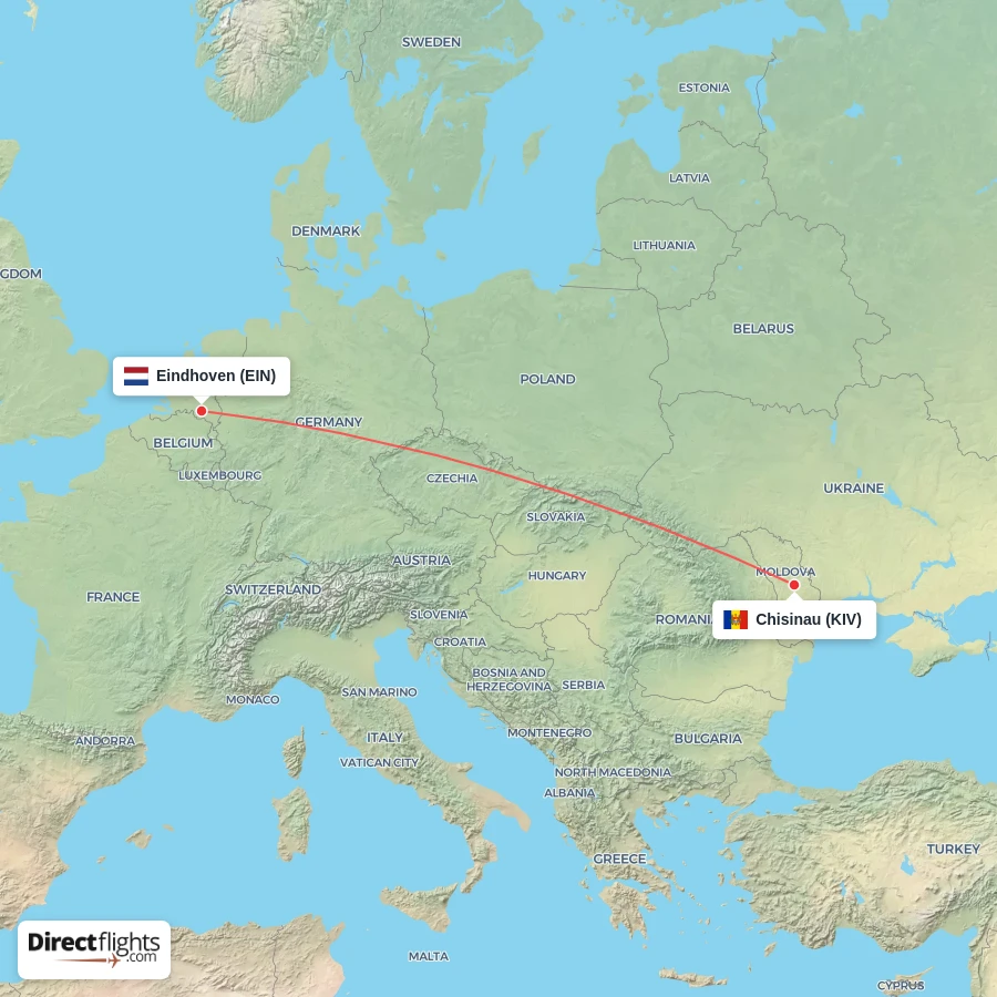 KIV - EIN route map