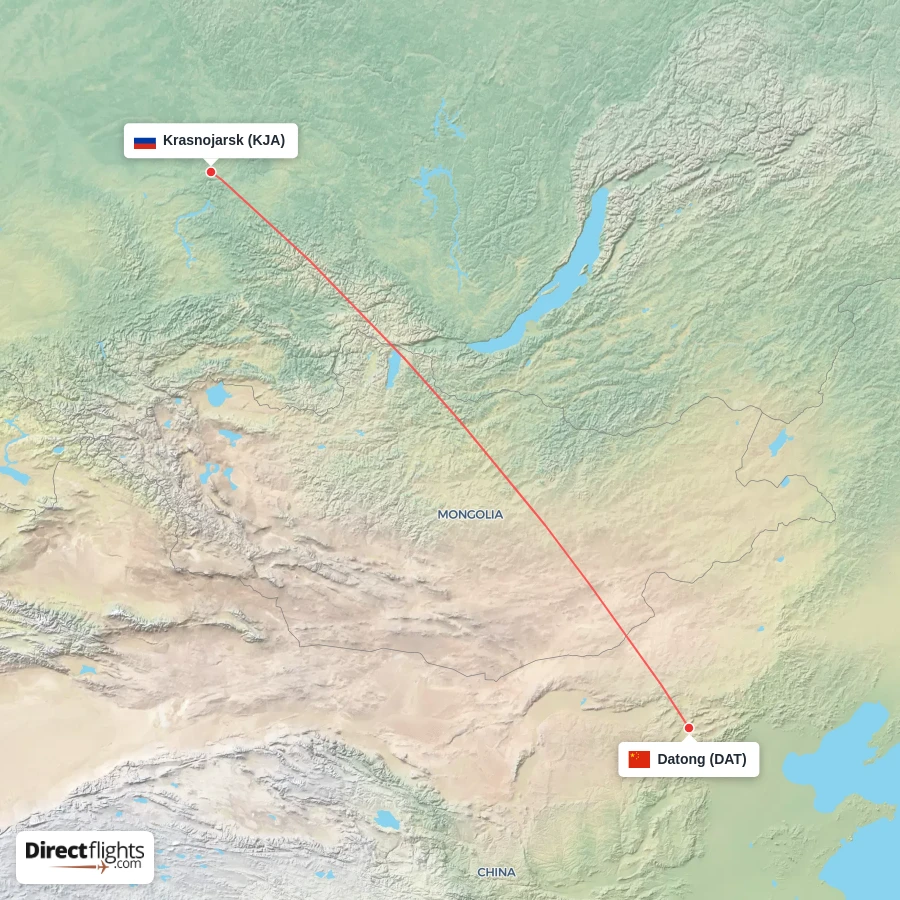 KJA - DAT route map