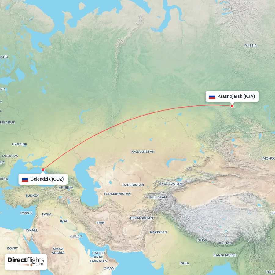 KJA - GDZ route map