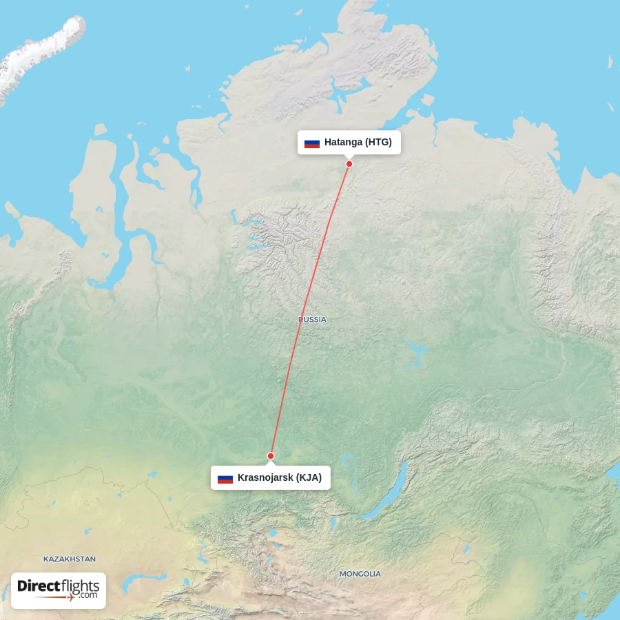 KJA - HTG route map