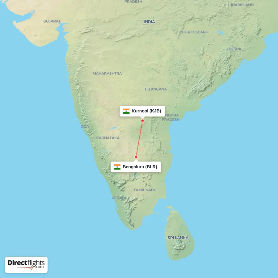KJB - BLR route map