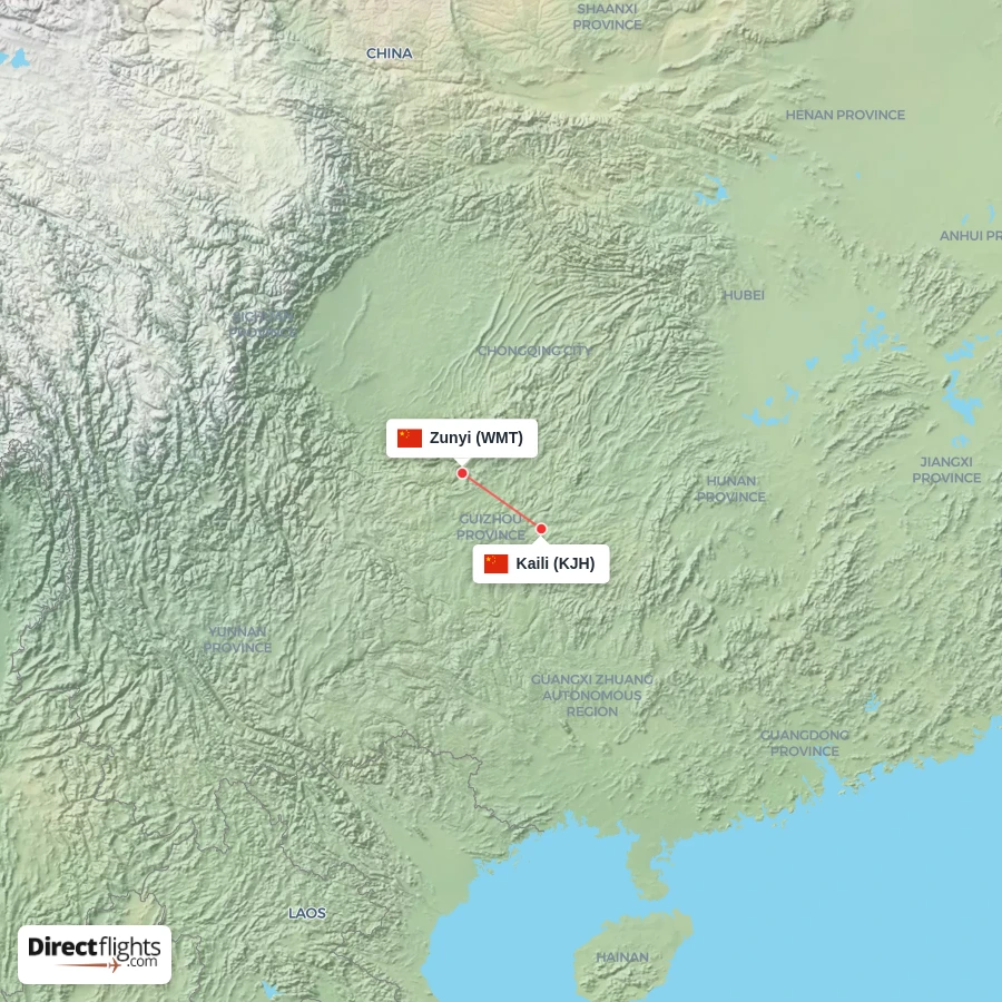 KJH - WMT route map