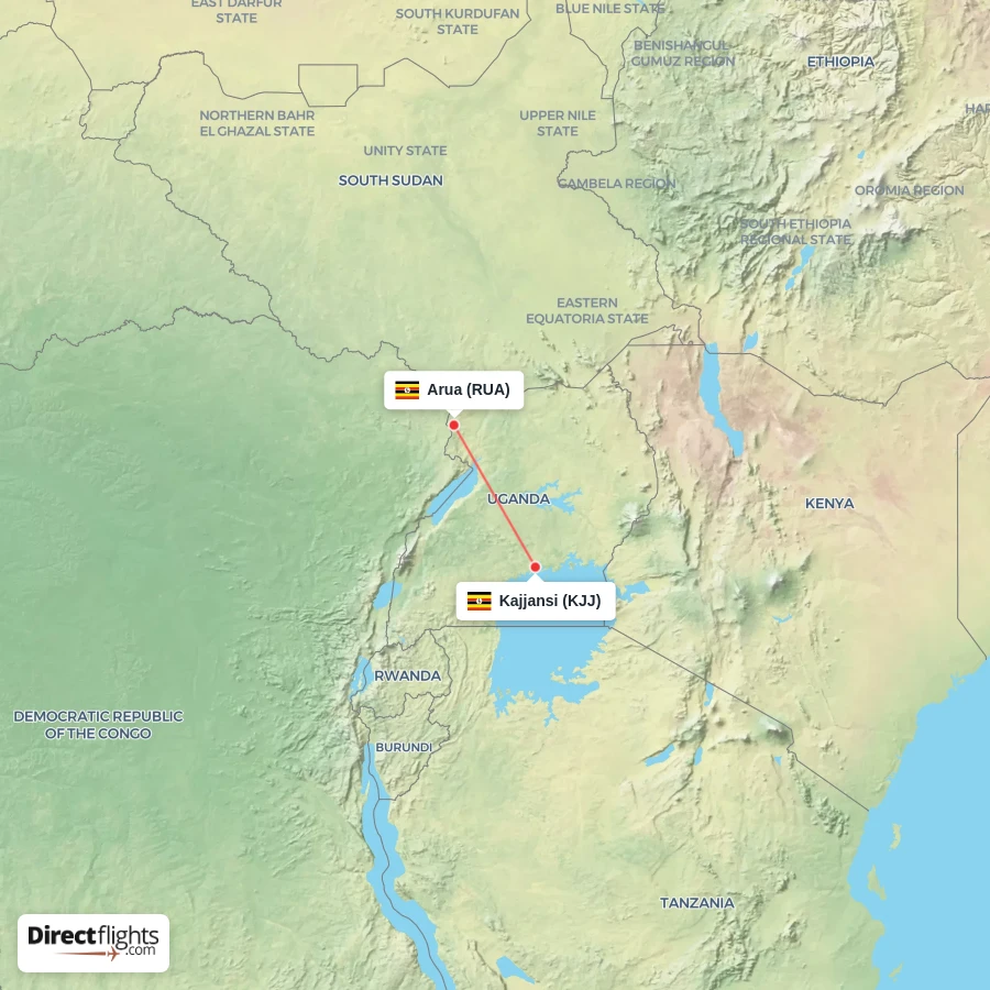 KJJ - RUA route map