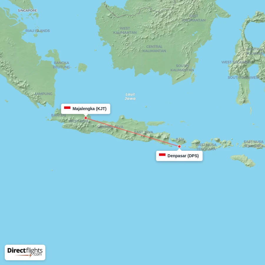 KJT - DPS route map