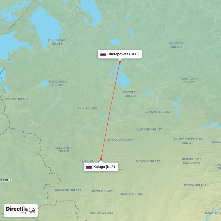KLF - CEE route map
