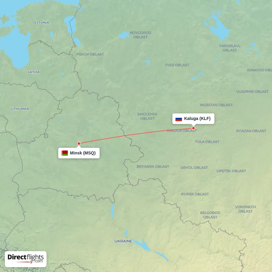 KLF - MSQ route map