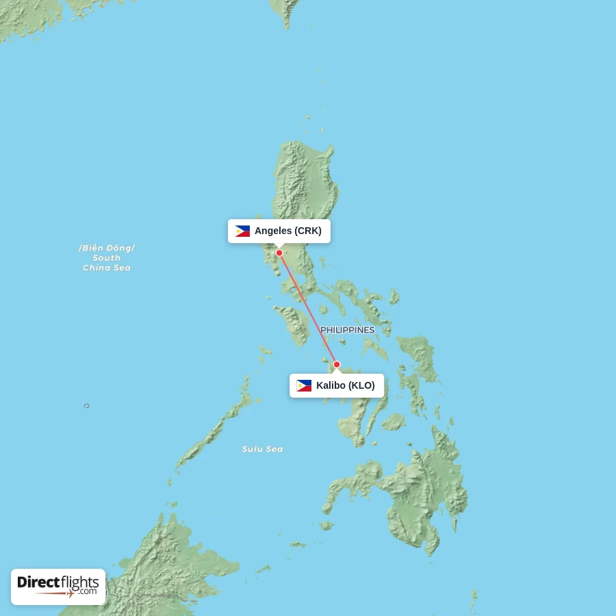 KLO - CRK route map