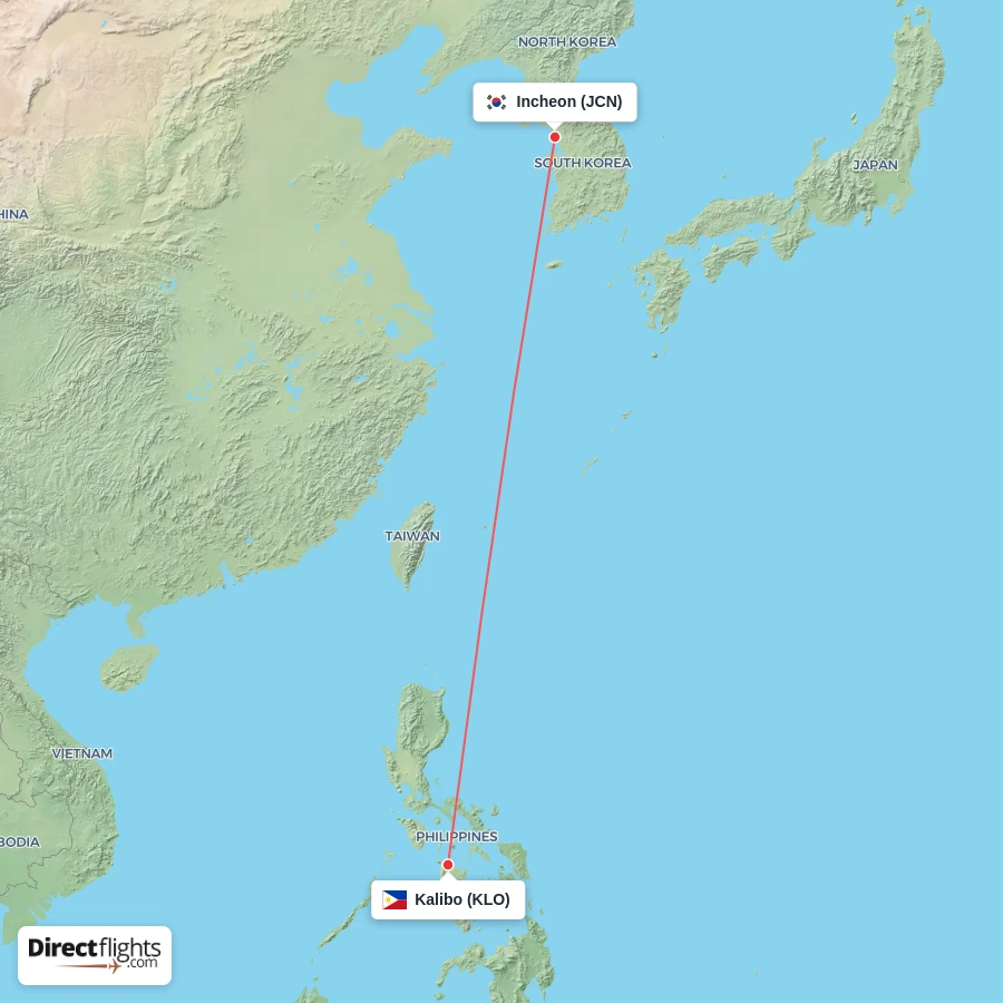 KLO - JCN route map