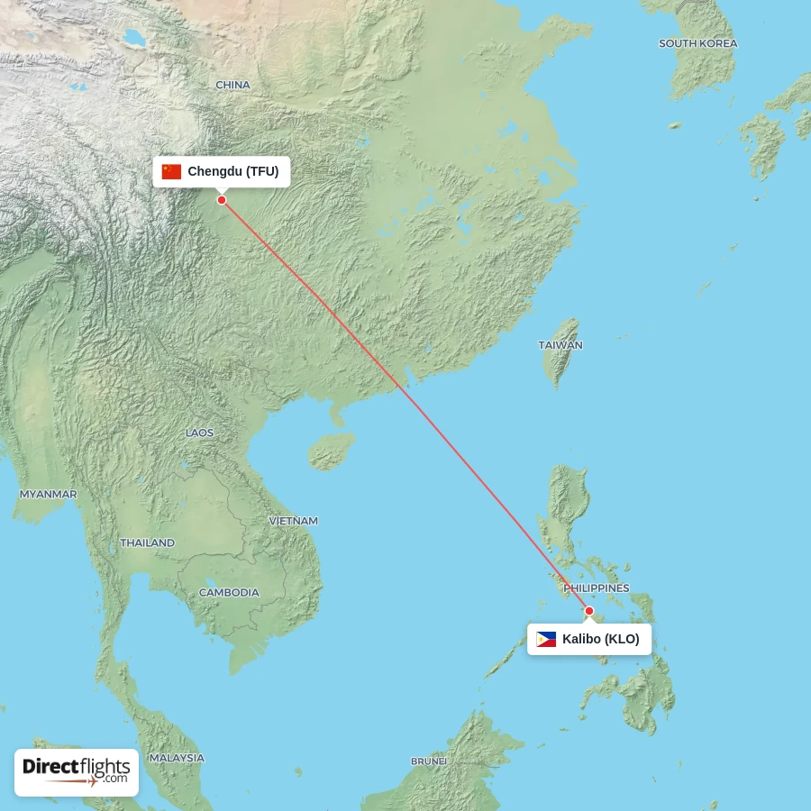 KLO - TFU route map