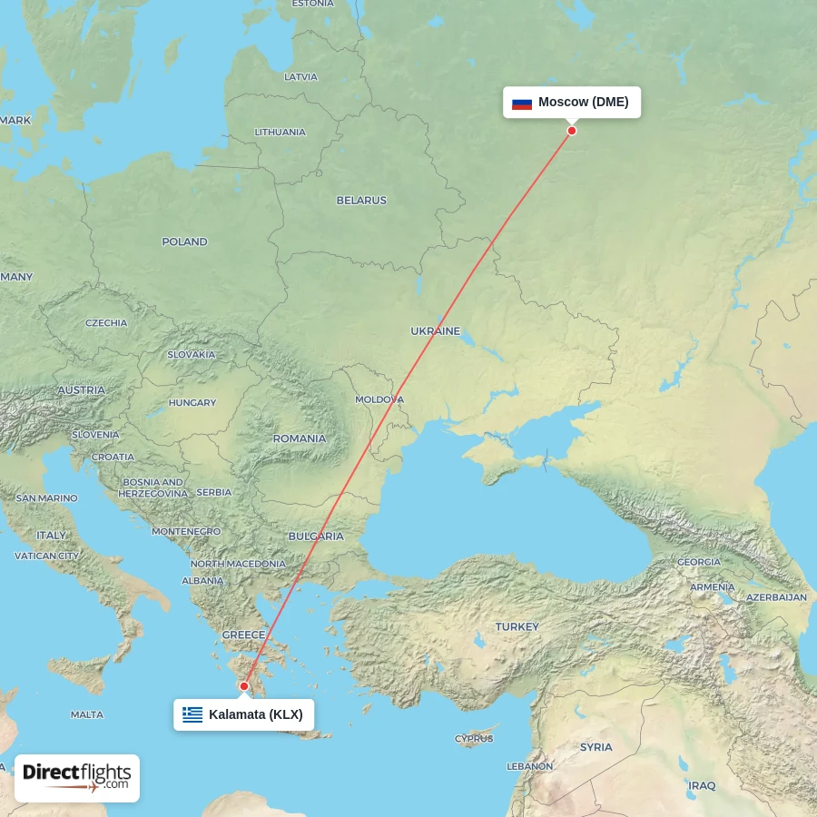 KLX - DME route map