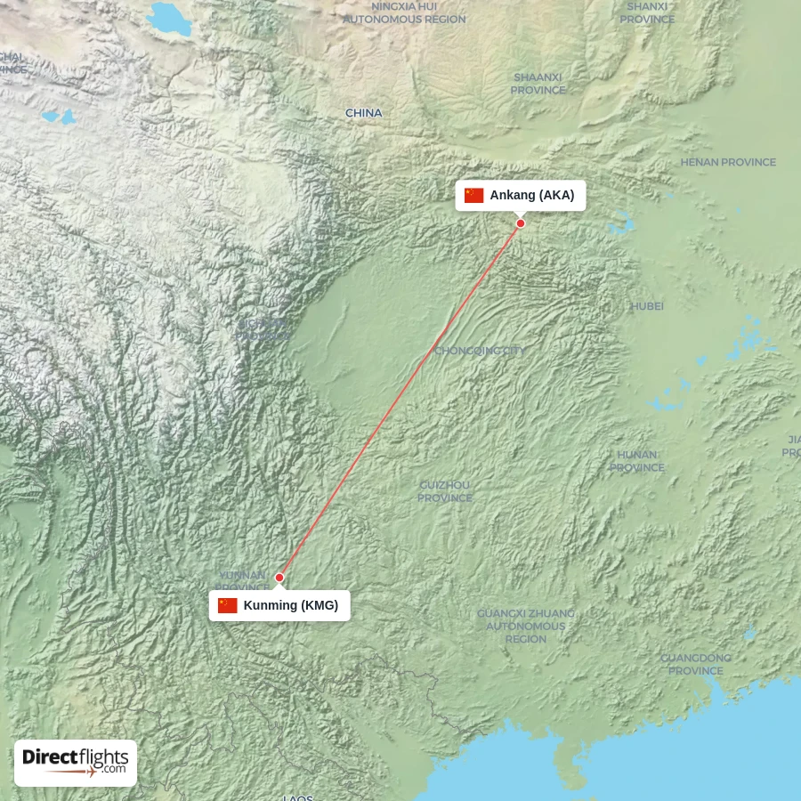KMG - AKA route map
