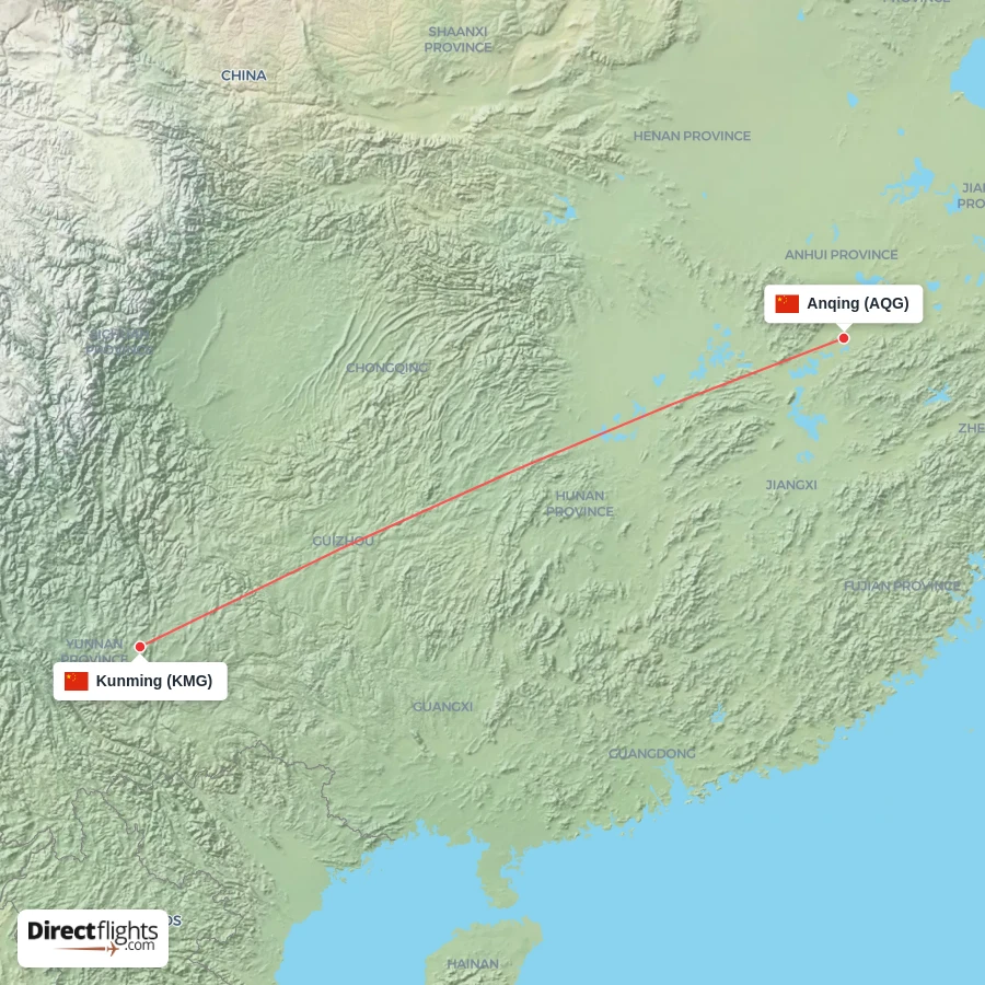 KMG - AQG route map