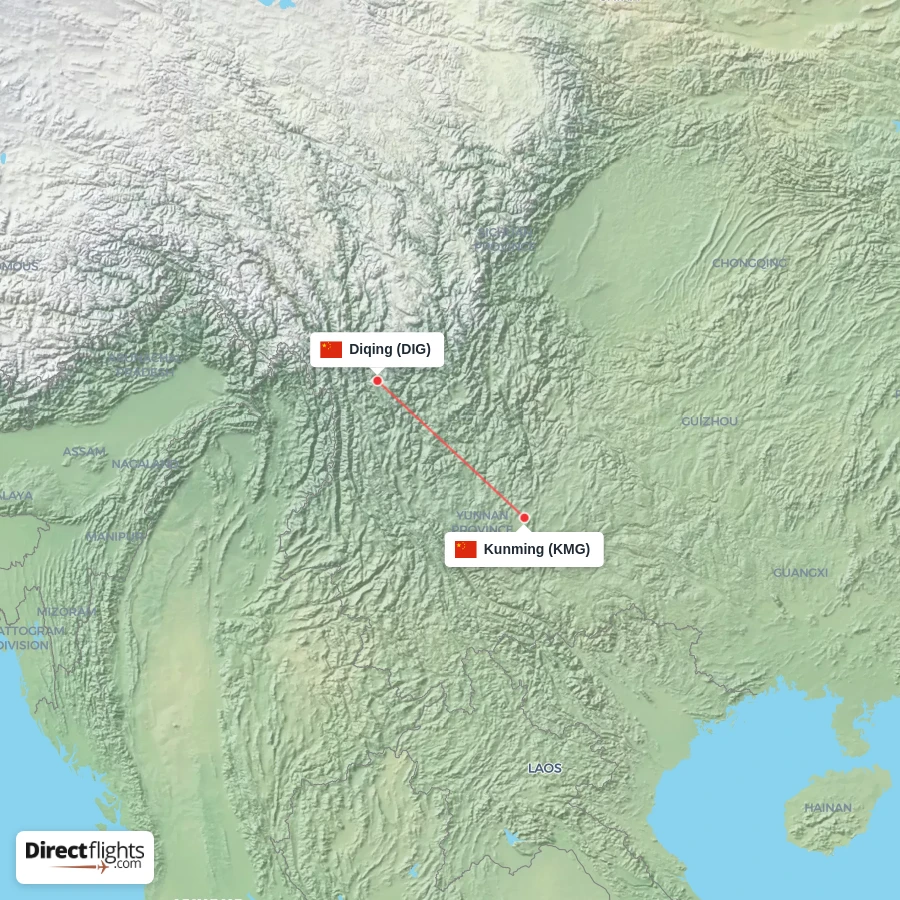 KMG - DIG route map