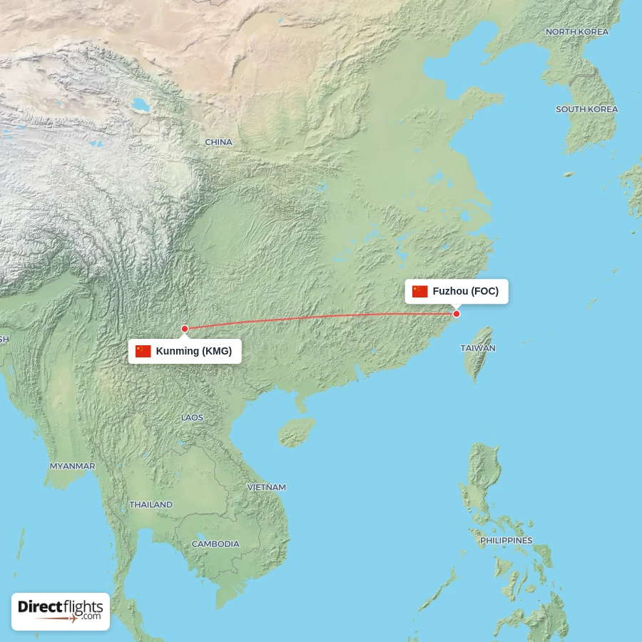 KMG - FOC route map