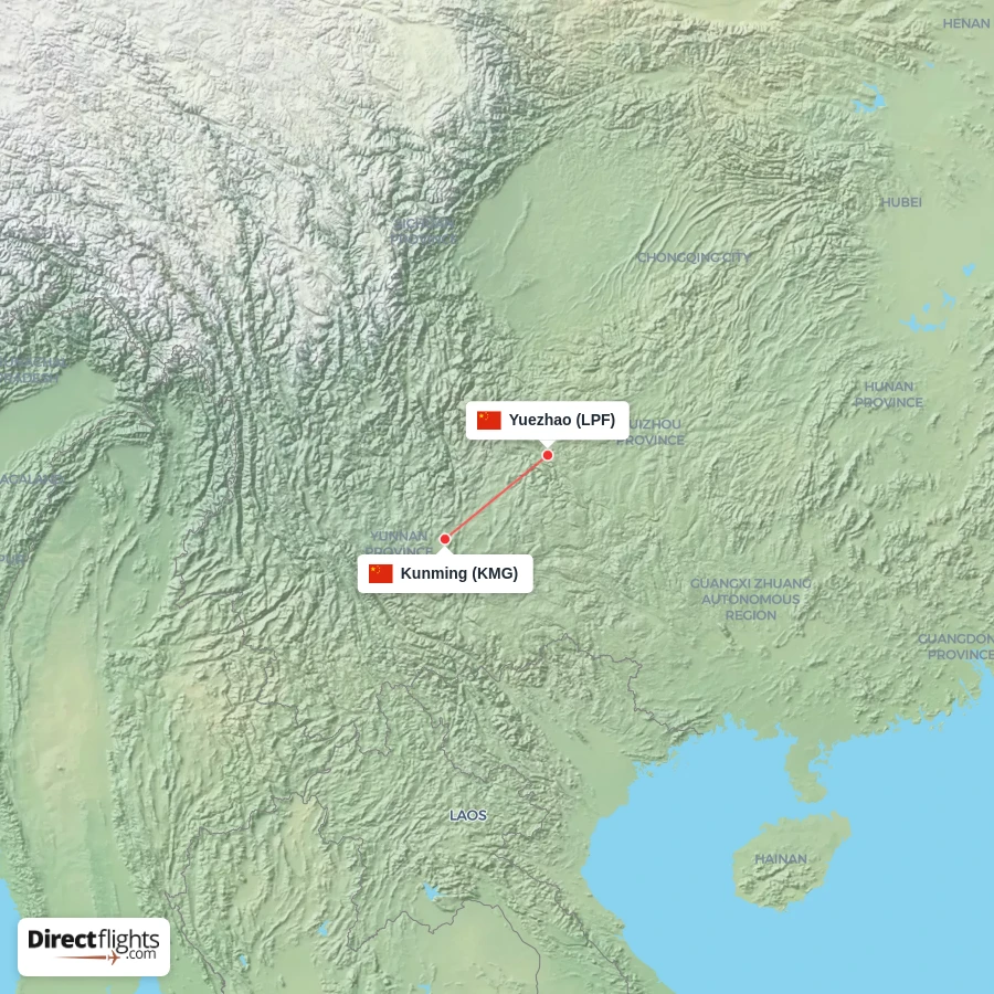 KMG - LPF route map