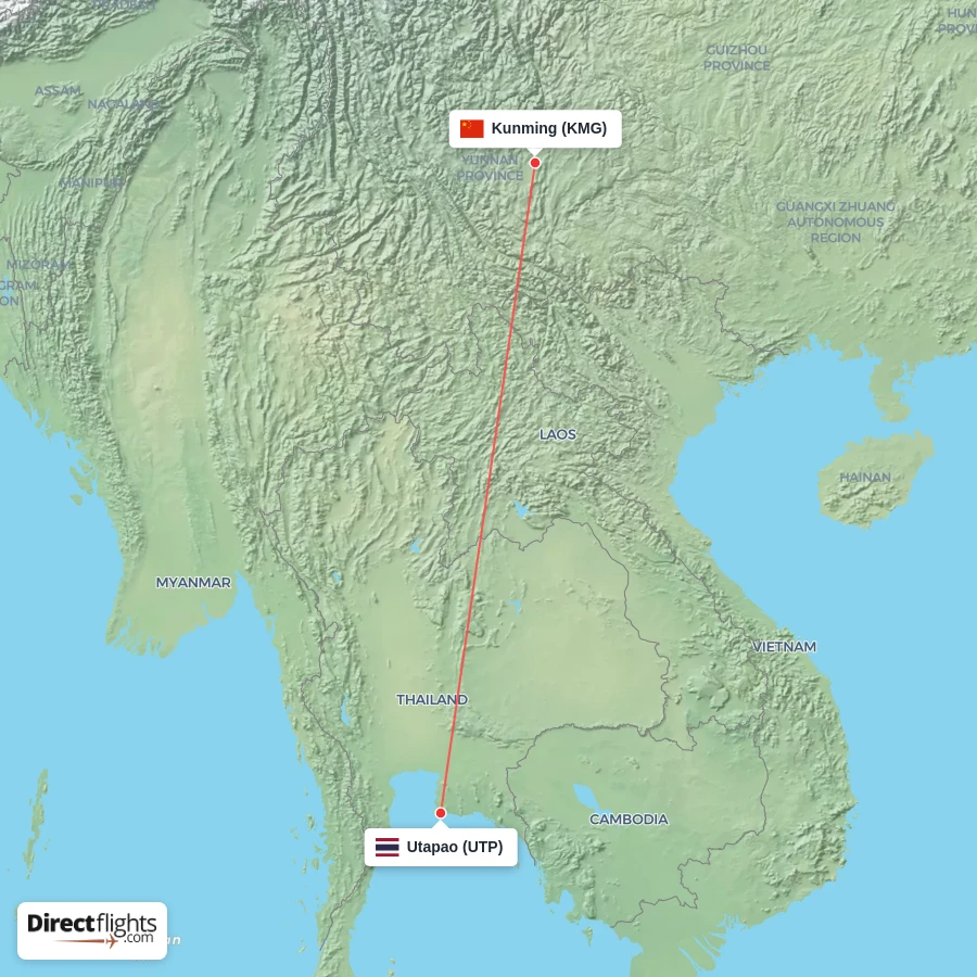 KMG - UTP route map