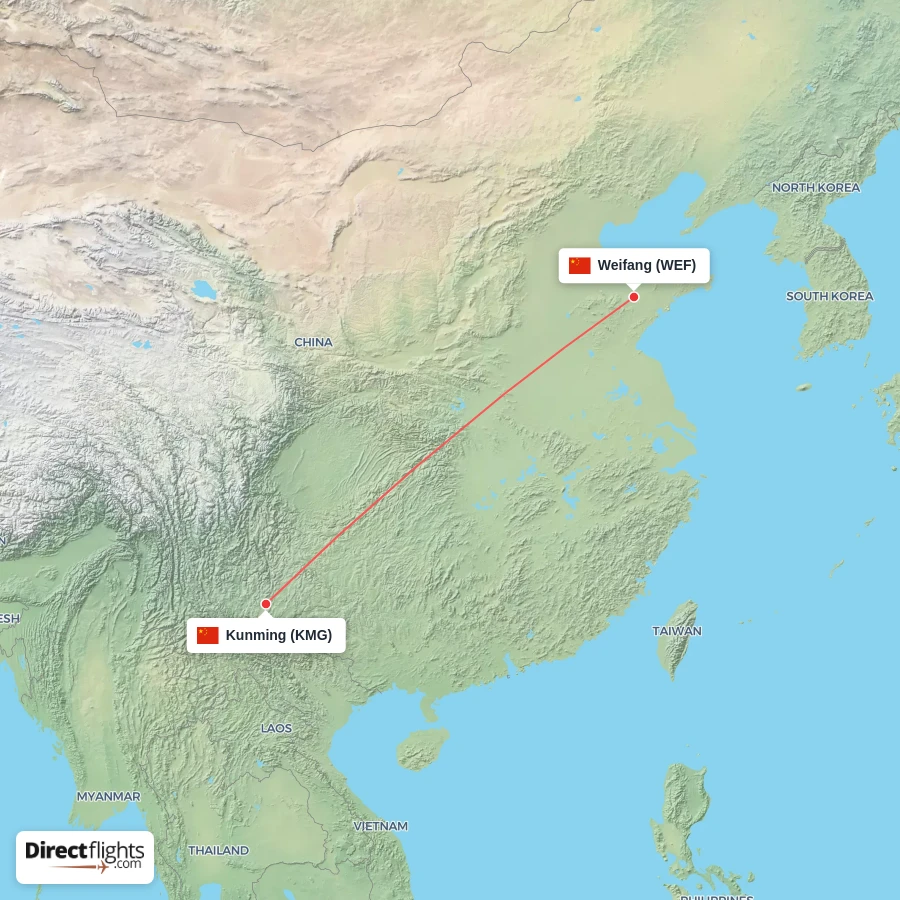 KMG - WEF route map