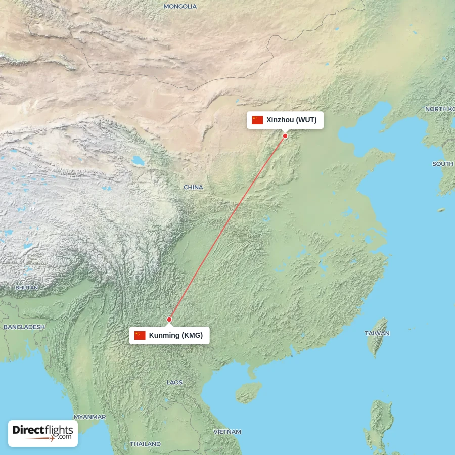 KMG - WUT route map