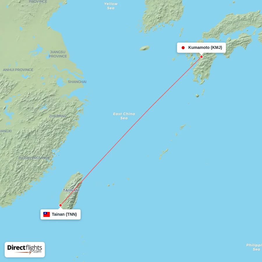 KMJ - TNN route map