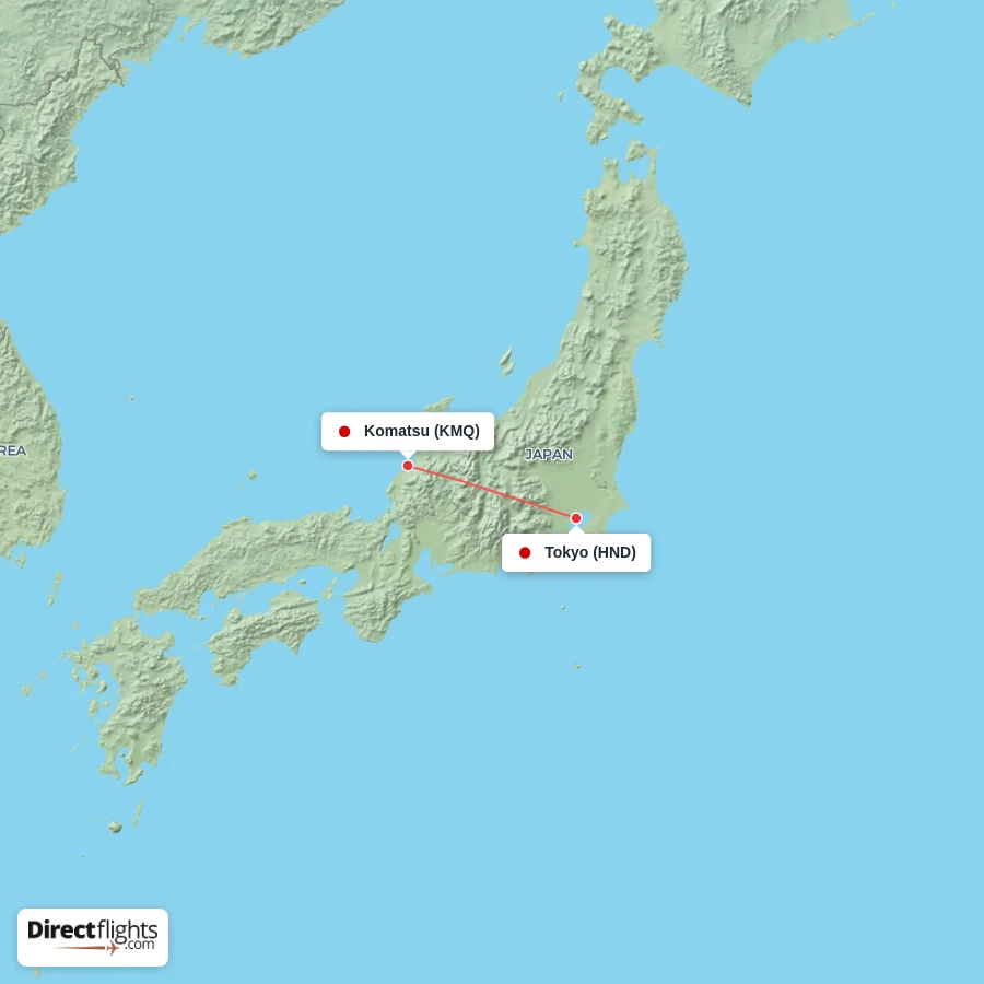 KMQ - HND route map