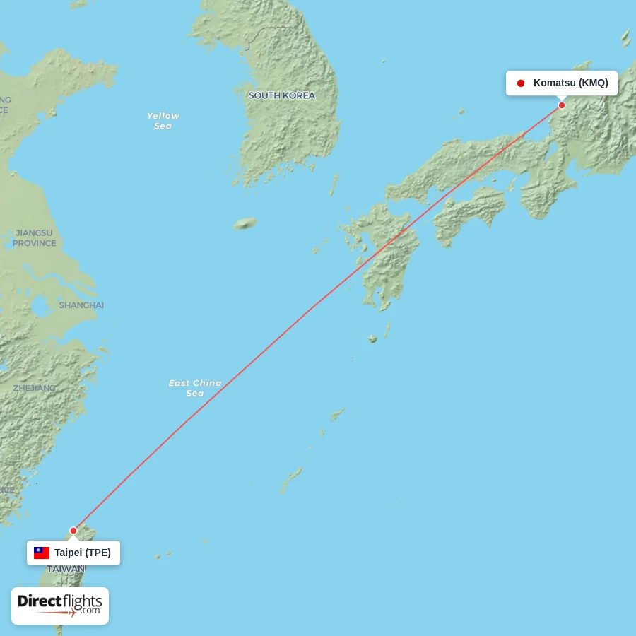 KMQ - TPE route map
