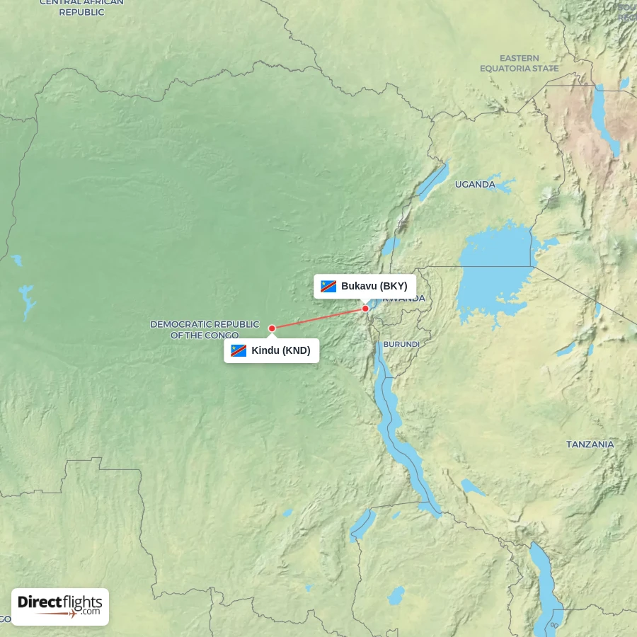 KND - BKY route map