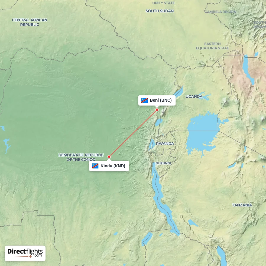 KND - BNC route map