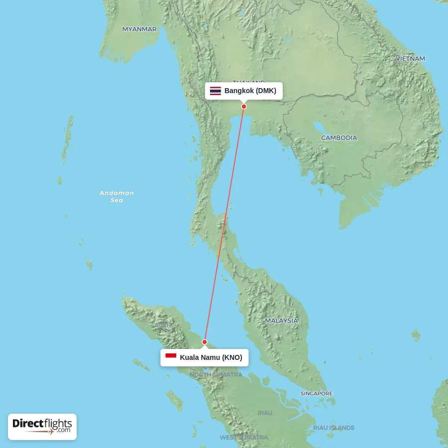 KNO - DMK route map