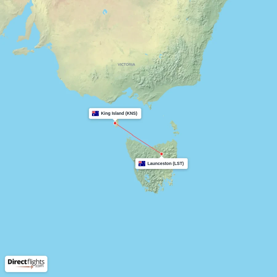 KNS - LST route map