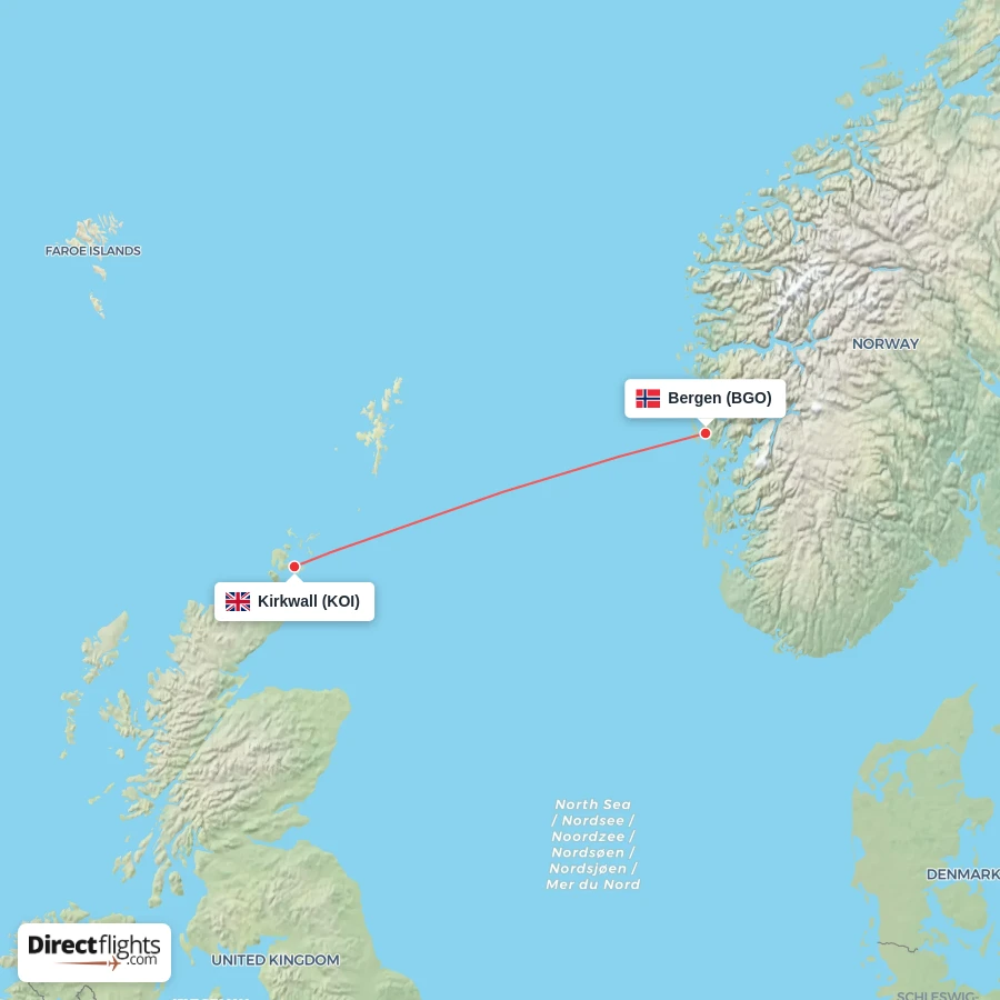 KOI - BGO route map