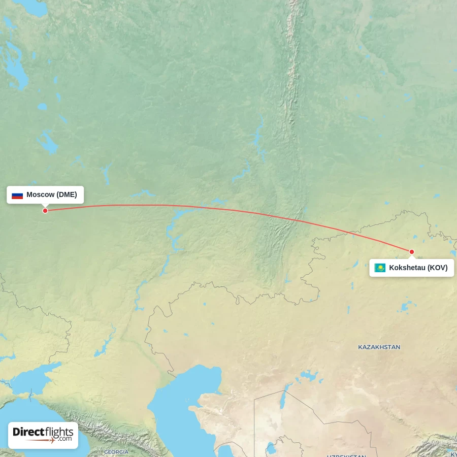 KOV - DME route map