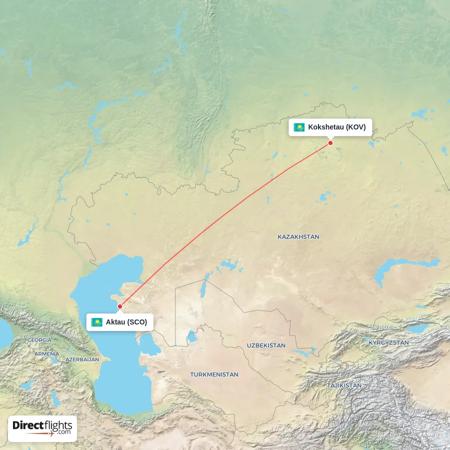 KOV - SCO route map