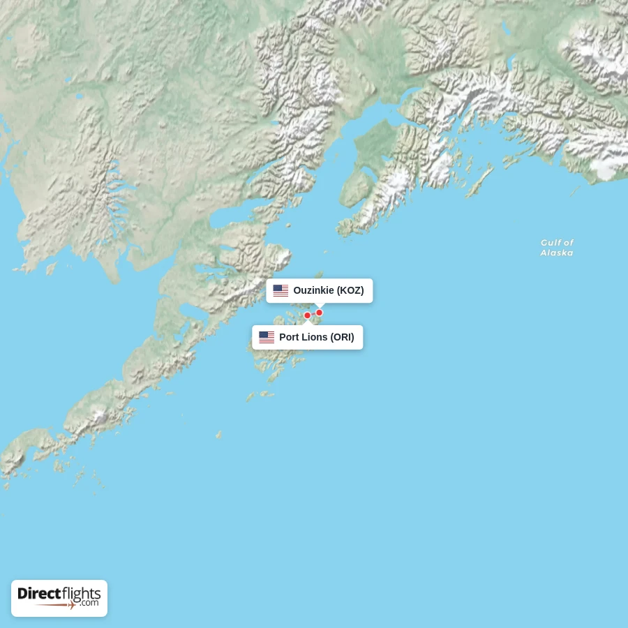 KOZ - ORI route map