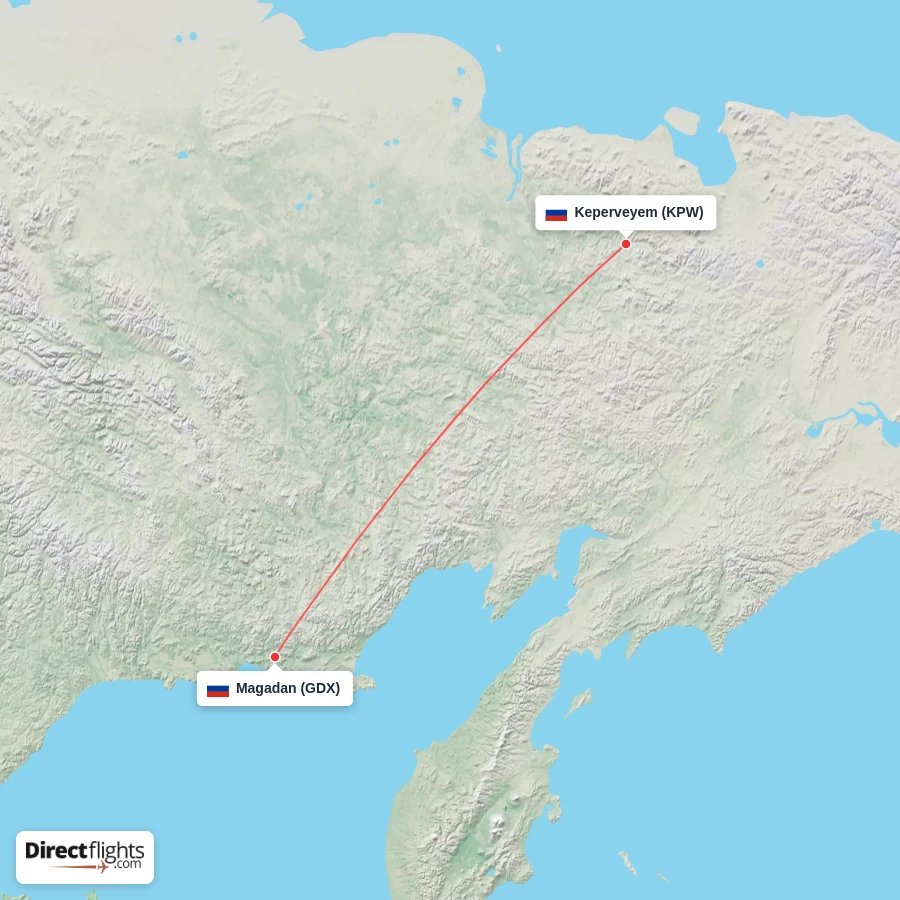 KPW - GDX route map