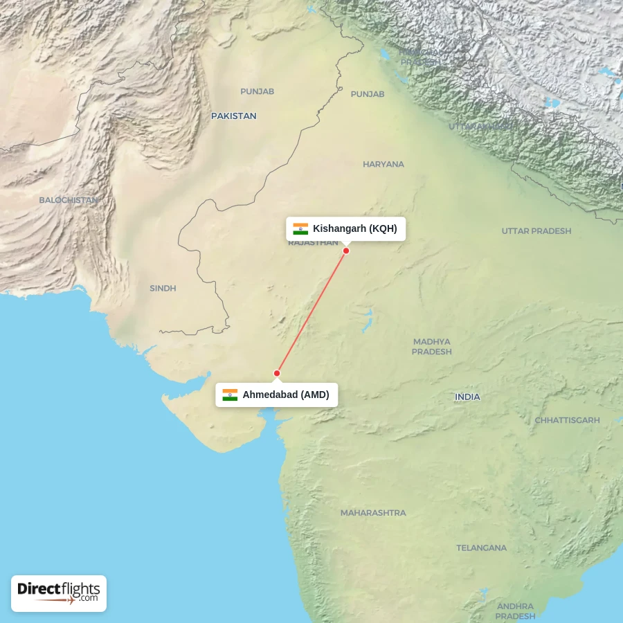 KQH - AMD route map