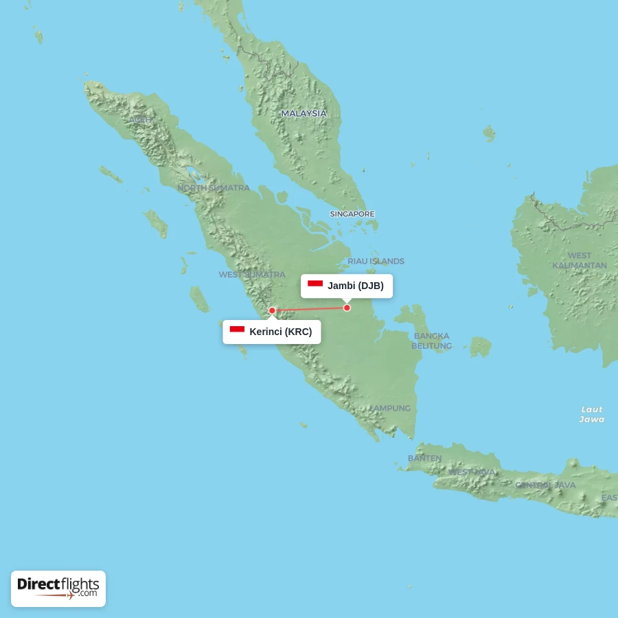 KRC - DJB route map