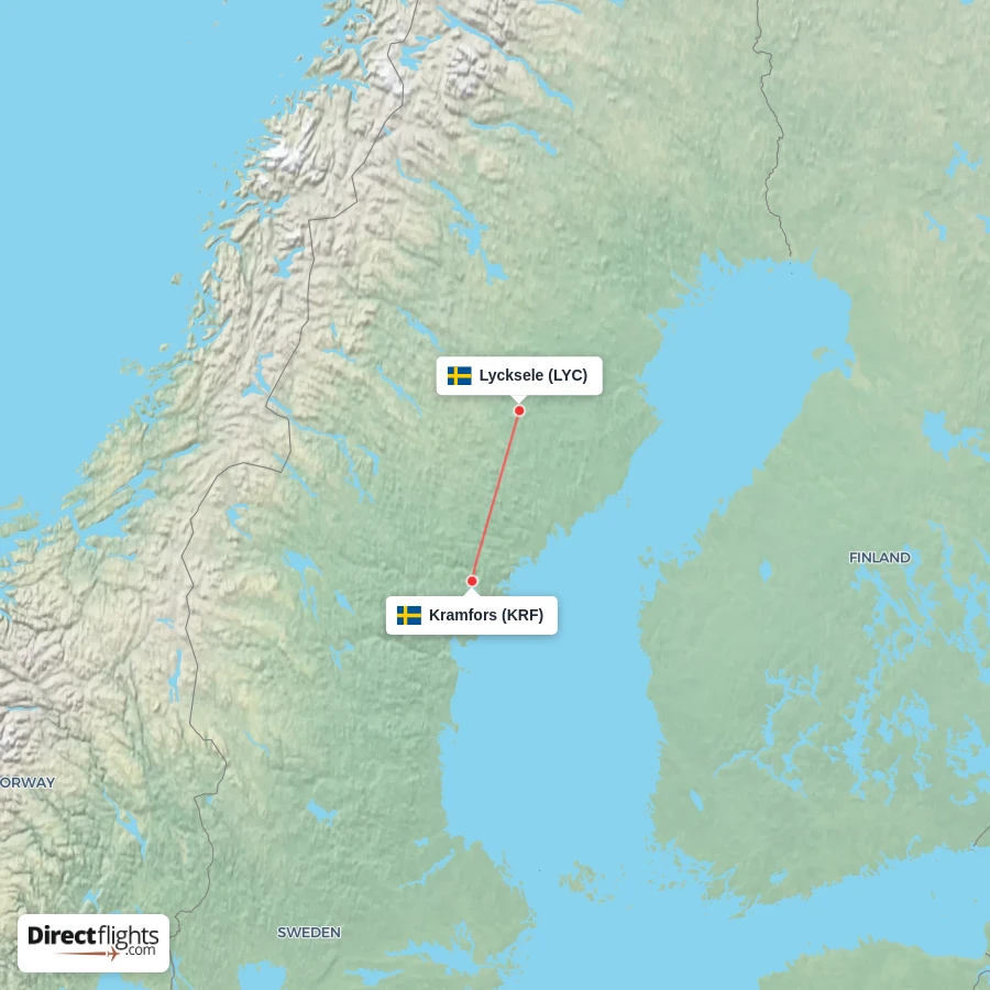 KRF - LYC route map