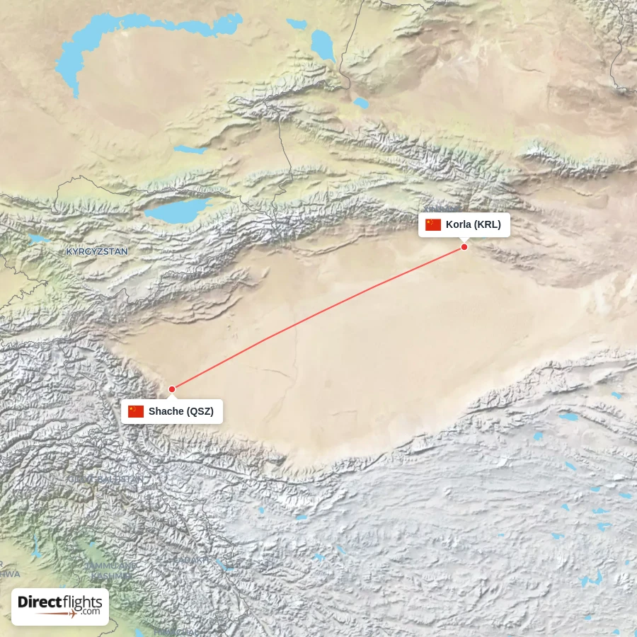 KRL - QSZ route map