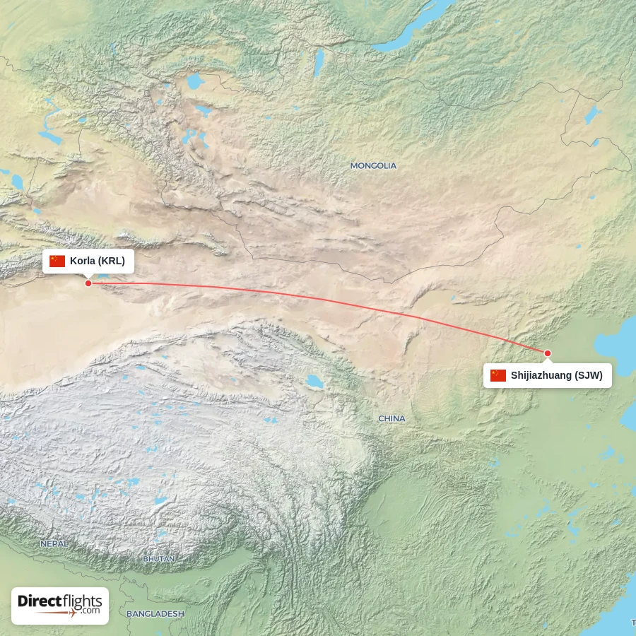 KRL - SJW route map