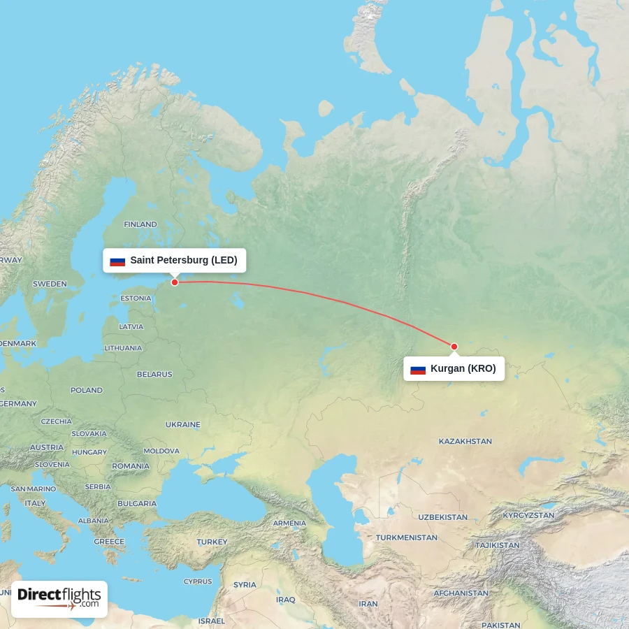 KRO - LED route map