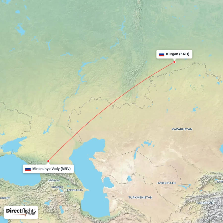 KRO - MRV route map