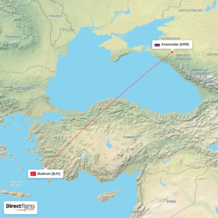 KRR - BJV route map