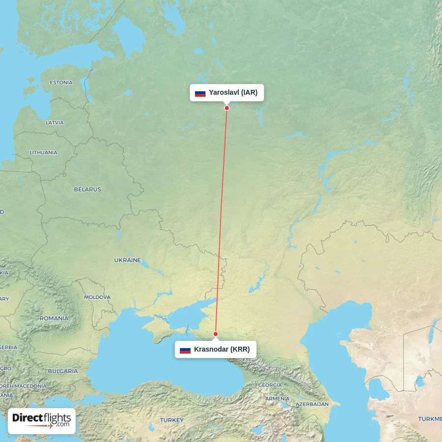 KRR - IAR route map