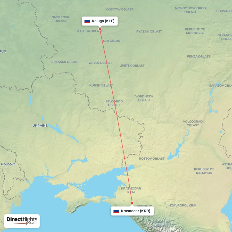 KRR - KLF route map