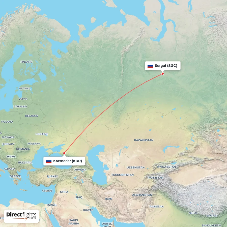 KRR - SGC route map