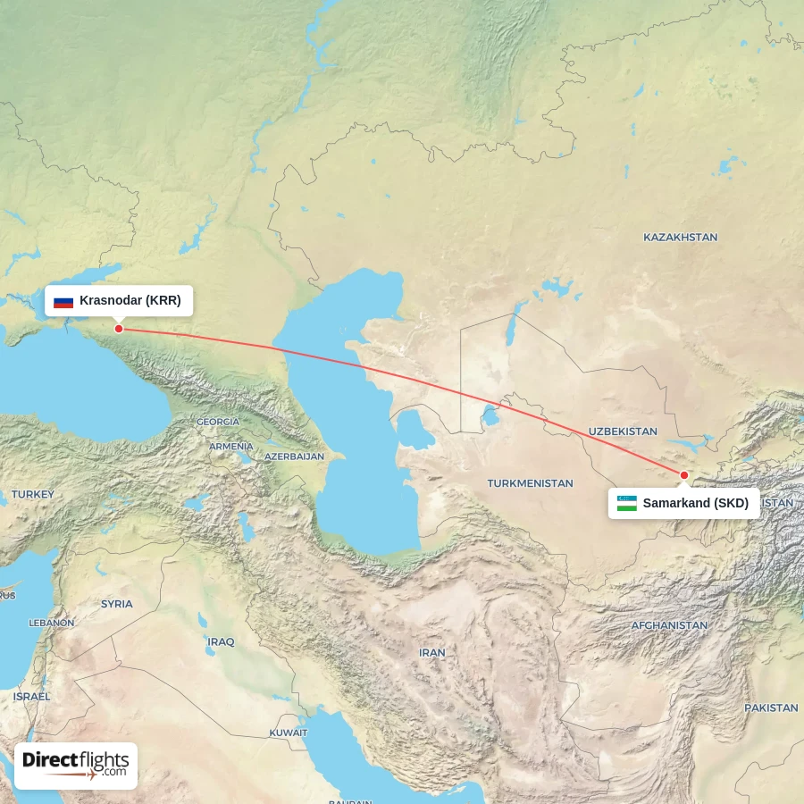 KRR - SKD route map