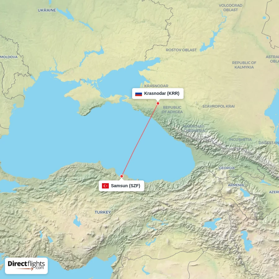 KRR - SZF route map