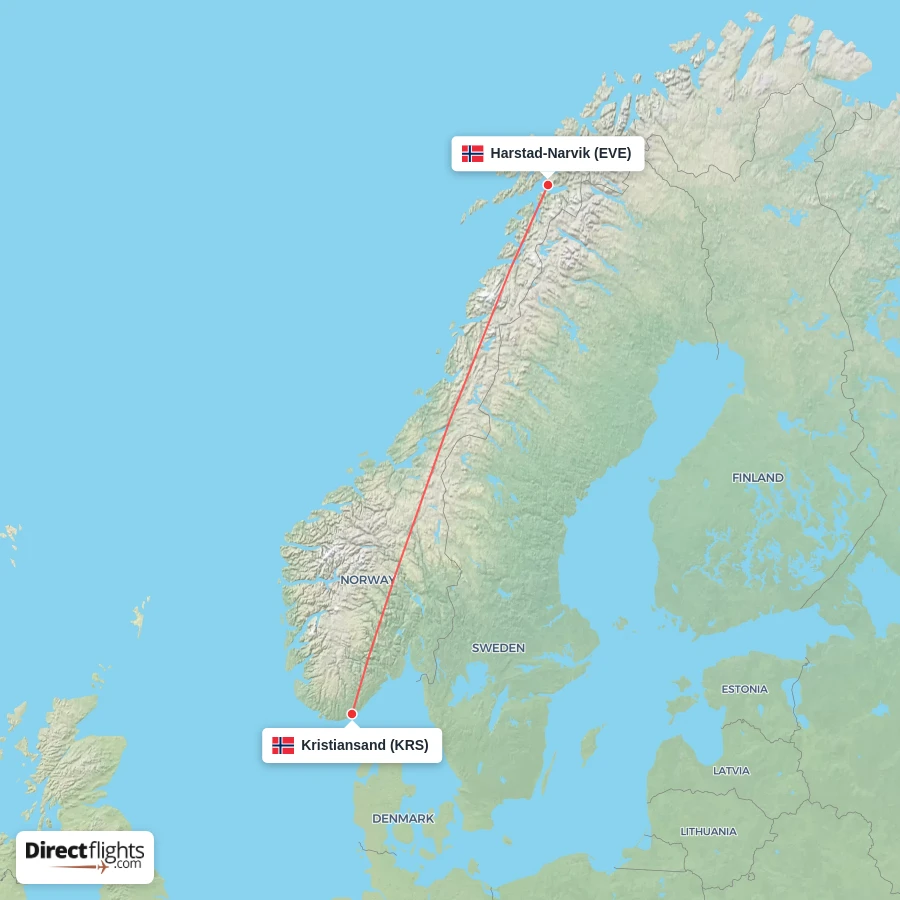 KRS - EVE route map