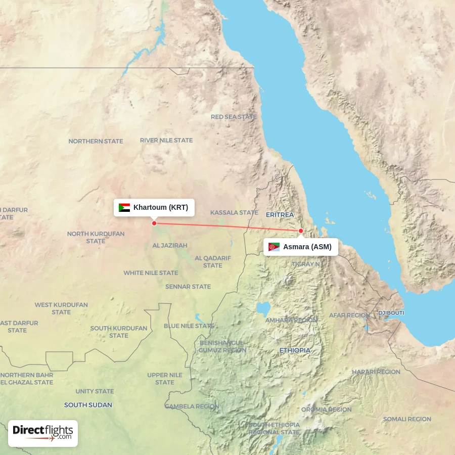 KRT - ASM route map